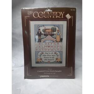 Paragon Needlecraft Country Collection Counted Cross Stitch Sampler Joy To All
